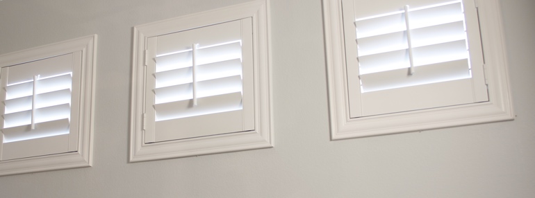 Small Windows in a Philadelphia Garage with Polywood Shutters